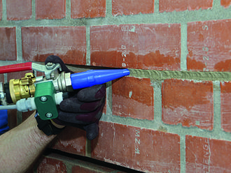 Pointing of masonry joints Pointing of masonry joints